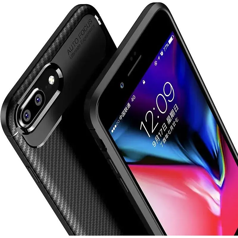 Чохол-накладка Toto TPU Carbon Fiber 1.5 mm Case Apple iPhone 7 Plus/8 Plus Black - фото 7