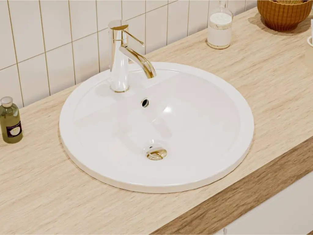Умивальник Miraggio MADISON (0001053) Miramarble, Глянцевий, Врізний, Білий - фото 8