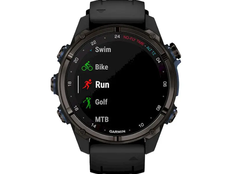 Спортивний годинник Garmin Descent Mk3i – 43 mm Carbon Gray DLC Titanium w. Black Silicone Band (010-02753-10/11) - фото 4