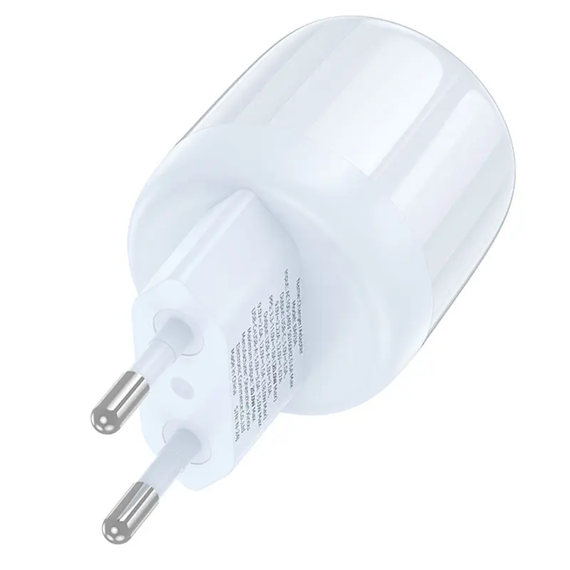 МЗП Borofone BA93A Lustrous PD20W+QC3.0 (1USB-A/1C) Blue - фото 2