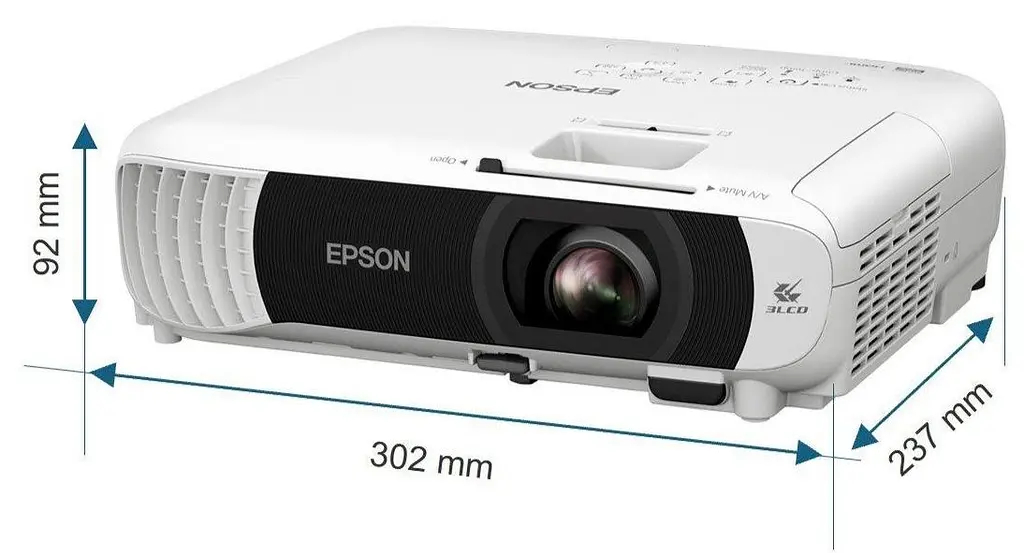 Epson Проєктор EB-W55 WXGA 4000 lm 1.3-1.56 WiFi - фото 2
