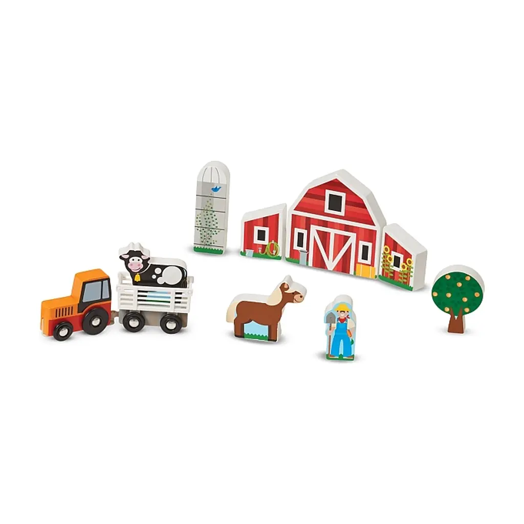 Ігровий набір Melissa & Doug дерев'яний Ферма і трактор (MD14800) - фото 2
