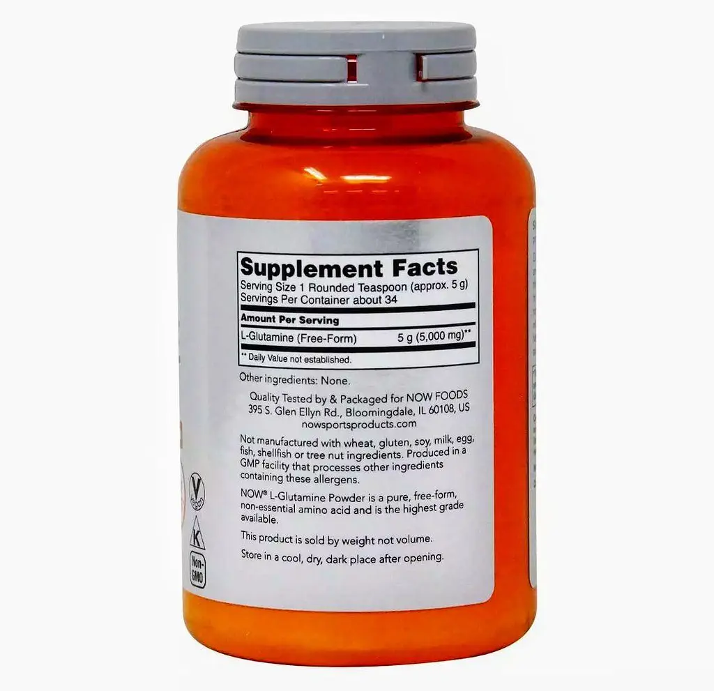 L-глютамін у порошку Now Foods Sports L-Glutamine 170 г - фото 2