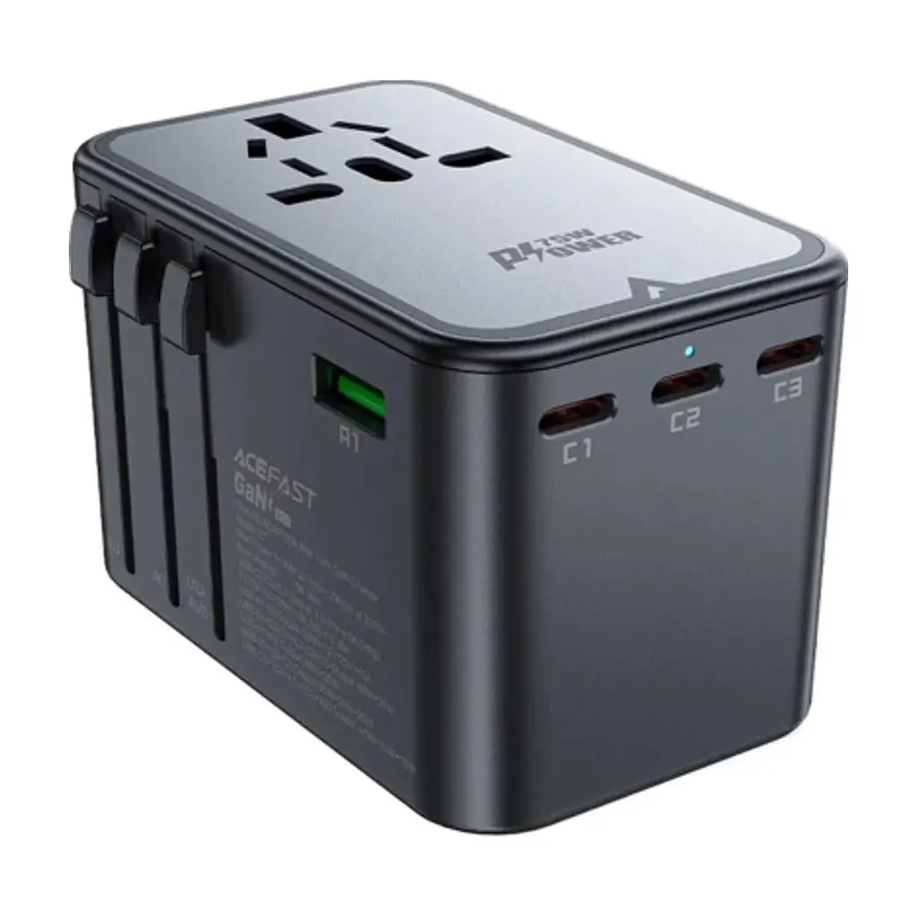 Зарядний пристрій Acefast 5xUSB 75W (3xUSB-C + 2xUSB-A) Gan Z1 Fast Charger (6974316282495) - фото 2