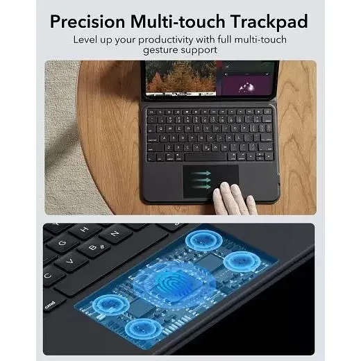 Чохол-клавіатура ESR Ascend Keyboard Case US Layout-Black для iPad Pro 11" (2024) (6B0190102) - фото 5