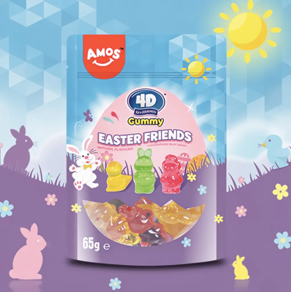 Желейні цукерки Amos 4D Gummy Easter Friends 65г - фото 4