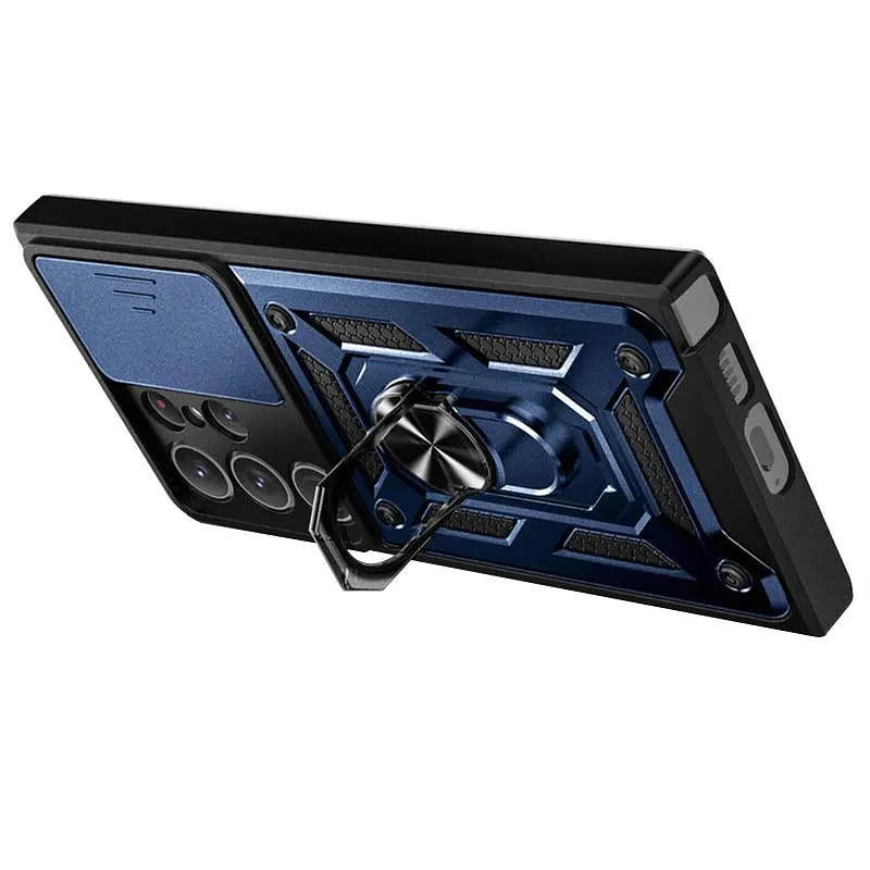 Чохол Ummi Camshield Serge Ring для Samsung Galaxy S25 Ultra Синій / Navy - фото 3
