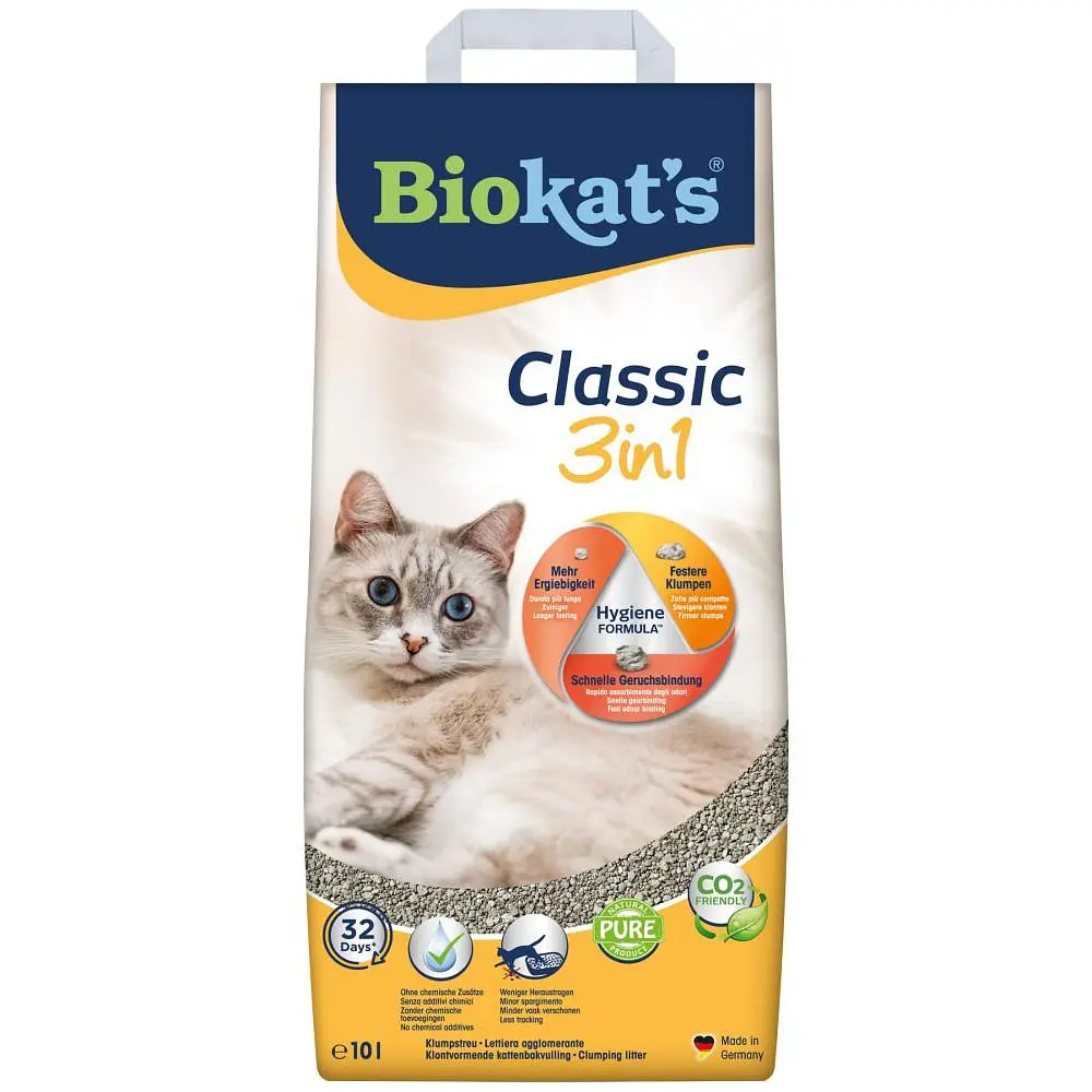 Наполнитель туалета для кошек Biokat's Classic 3in1 10 л бентонитовый - фото 4