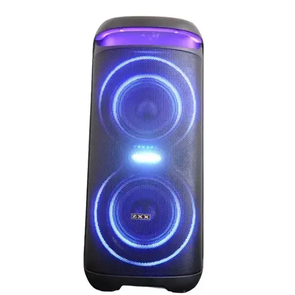 Портативная колонка ZPX ZXX-5505 с микрофоном Акустическая система 40Вт 6,5" RGB подсветка Черный - фото 4