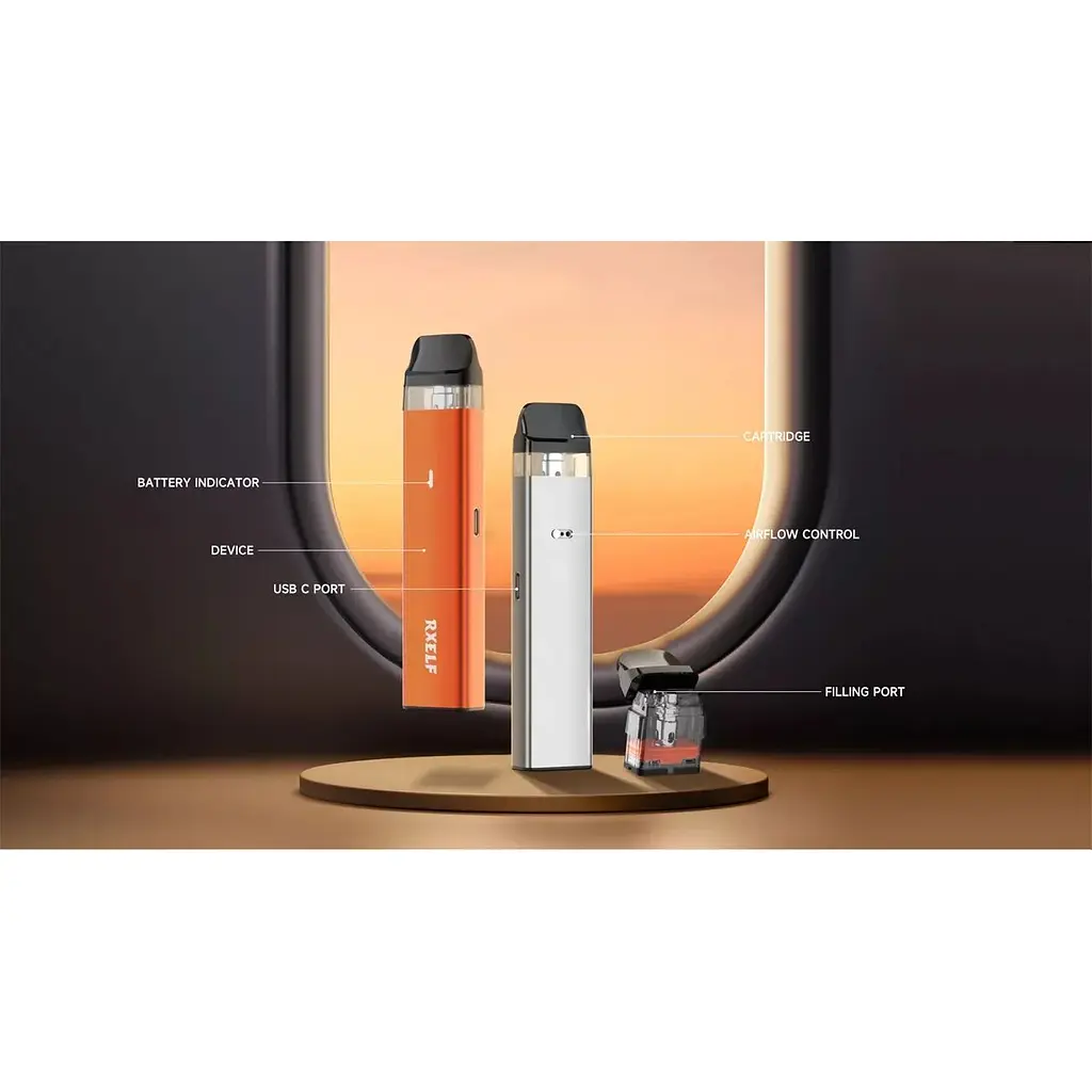 Набор RXELF POD-система XMate C Pod 650mAh 2ml електронна сигарета Kit Icy Silver (18563) - фото 3