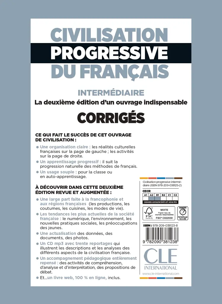 Civilisation Progr du Franc 2e Edition Interm Corriges - фото 2