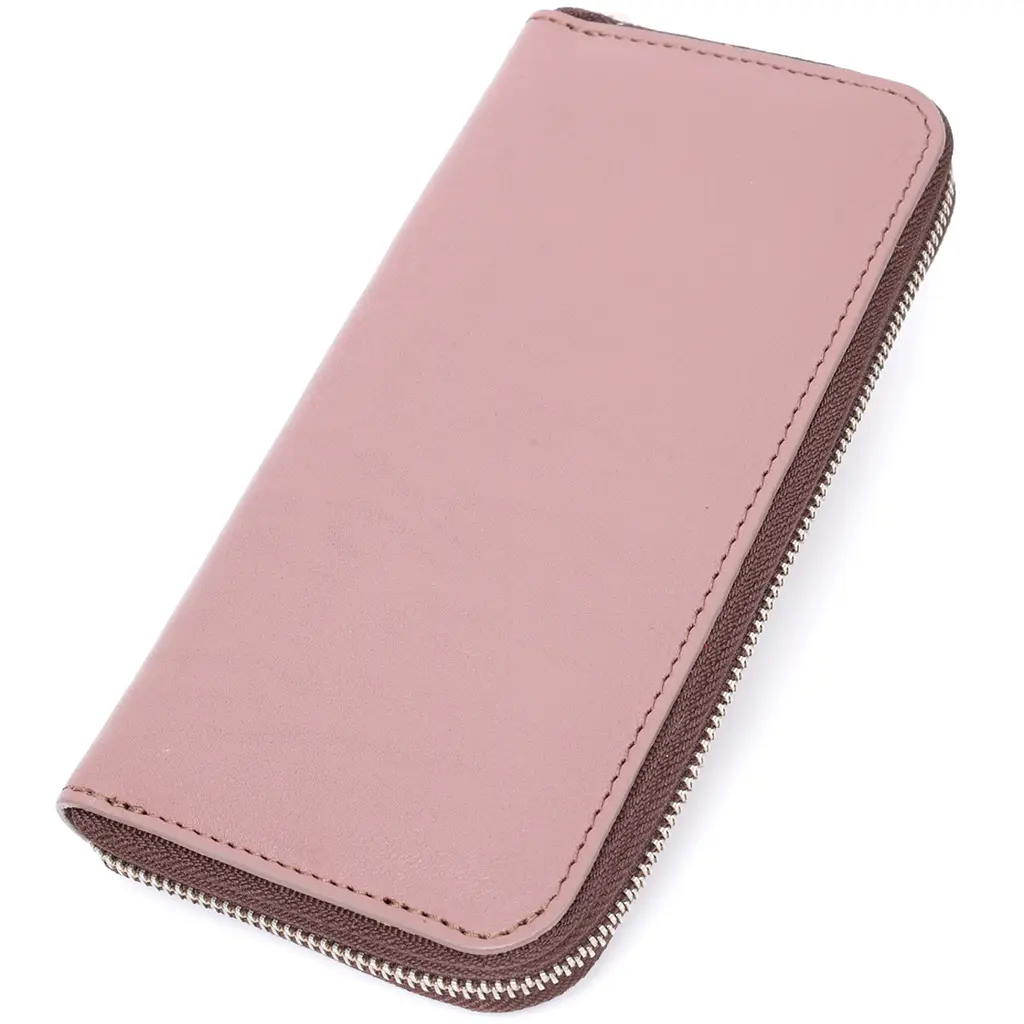 Кожаный женский кошелек Grande Pelle 19.5х9.7х2 см acs0027012 - фото 2