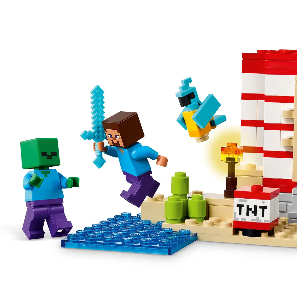 Конструктор LEGO Minecraft Дом по взрывчатке в джунглях 287 деталей (21275) - фото 10