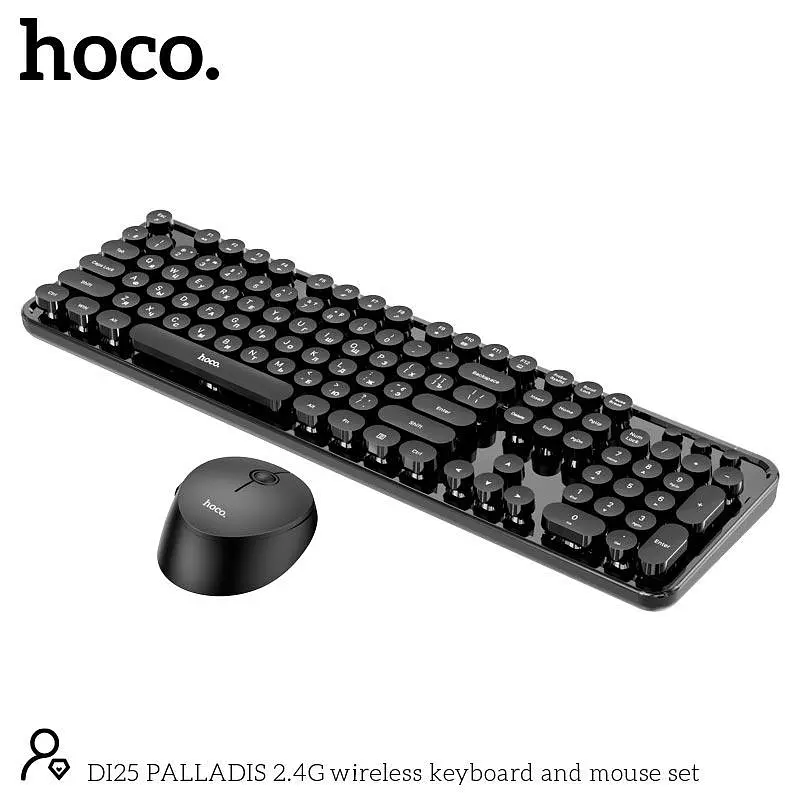 Набор Мышь и клавиатура HOCO DI25 PALLADIS 2.4G wireless keyboard and mouse set (Ukr/Ru/En) - фото 4