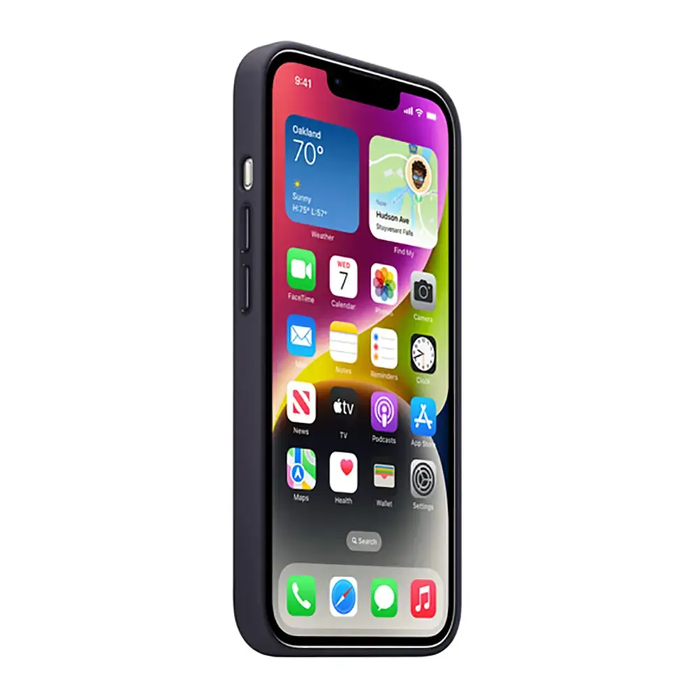 Чохол Leather Case with MagSafe для Apple iPhone 14 Ink AAA [76979] - фото 4