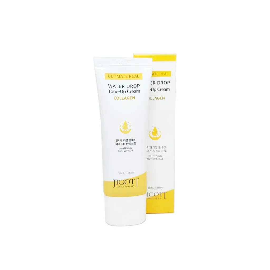 Зволожуючий крем для обличчя Колаген Ultimate Real Collagen Water Drop Tone Up Cream Jigott 50 мл - фото 2