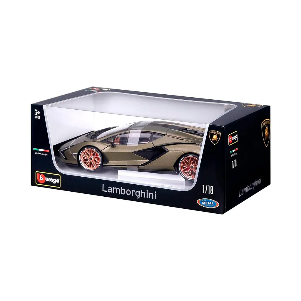 Автомодель Bburago Lamborghini Sian FKP 37 зелений (18-11046G) - фото 13