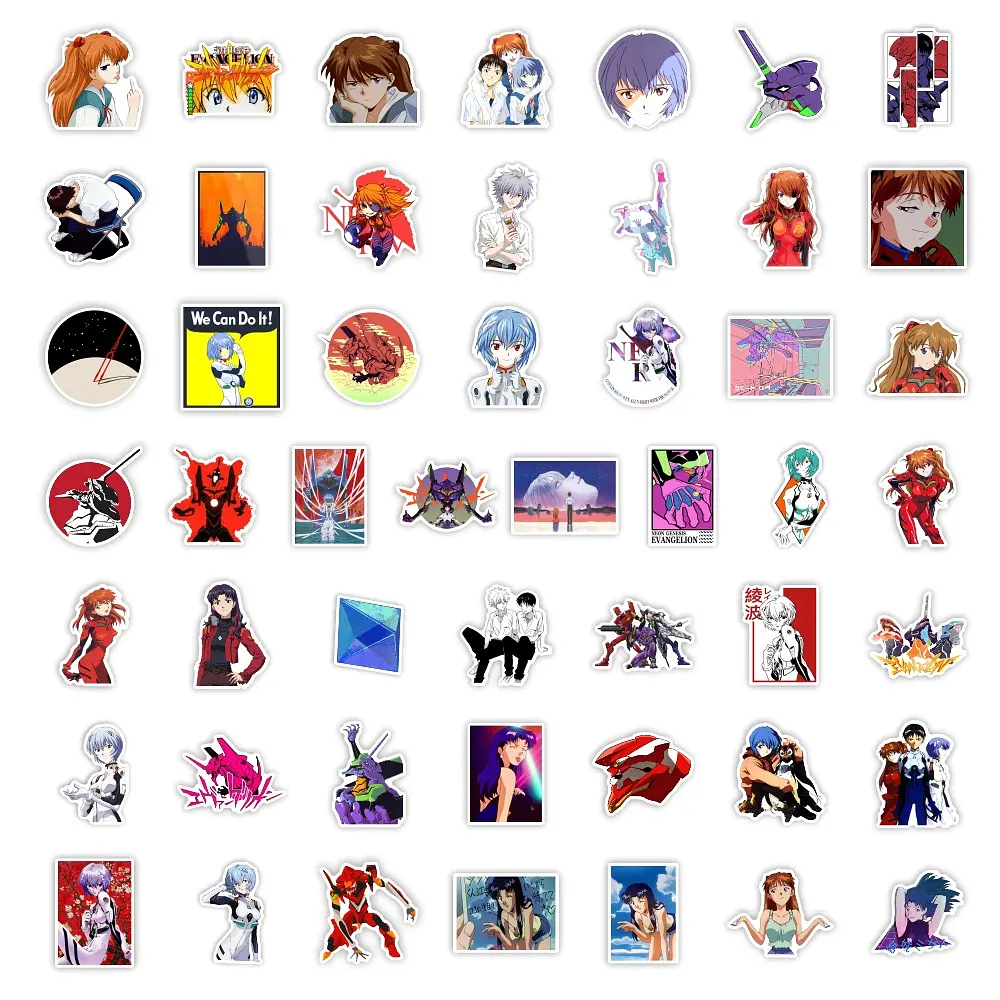 Стікерпак Євангеліон Набір наклейок GeekLand Evangelion 50 штук - фото 3