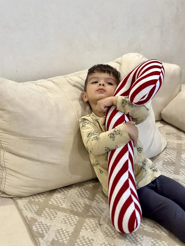 Декоративна подушка Прованс новорічна Тростина 60 см (38425) - фото 5