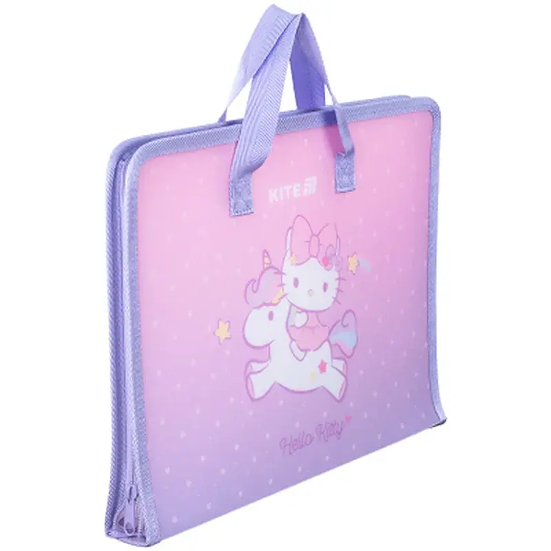 Папка - портфель Kite на блискавці A4 Hello Kitty, 1 відділення (HK25-202-1) - фото 3