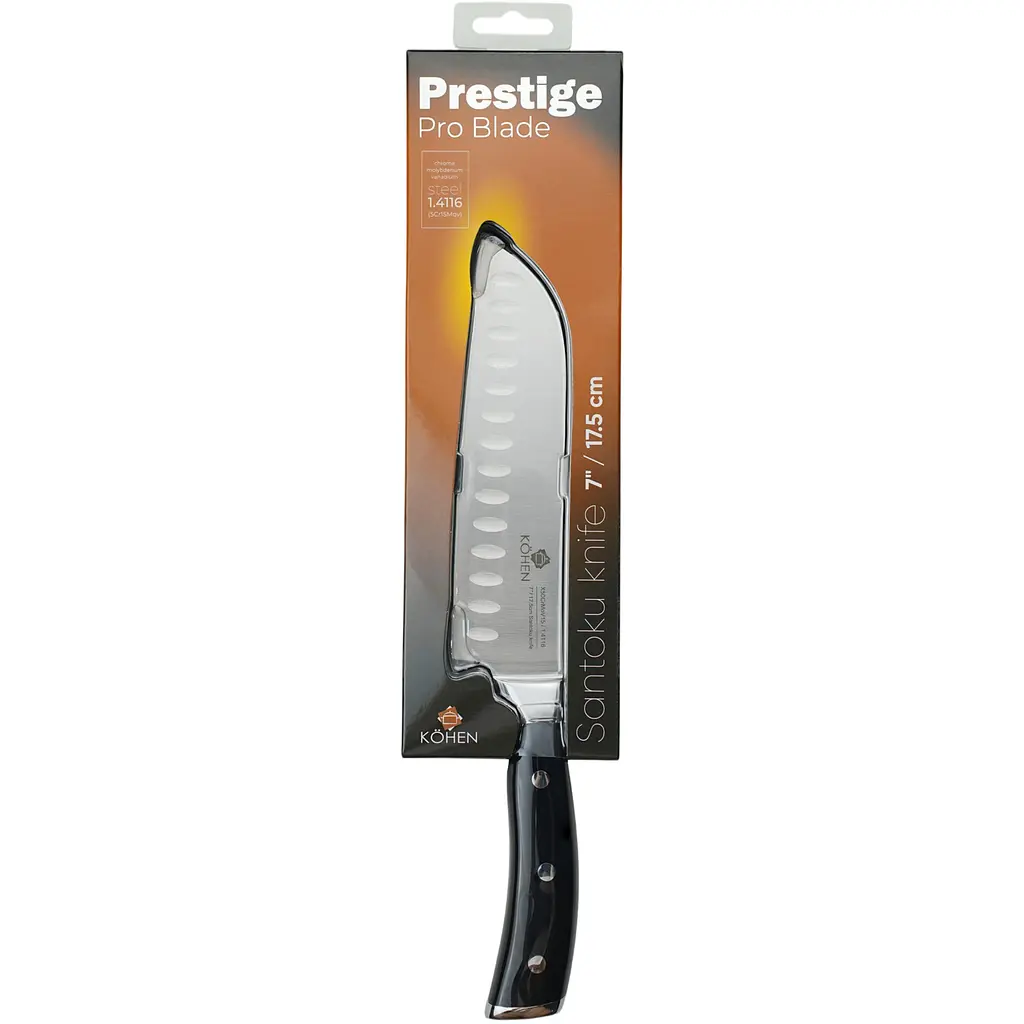 Ніж сантоку Kohen Prestige Pro Blade 17.5 см (KN92032) - фото 3