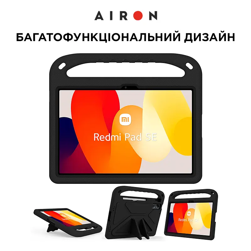 Защитный EVA чехол AIRON Premium для Xiaomi Redmi Pad SE 11" 2023 черный - фото 8