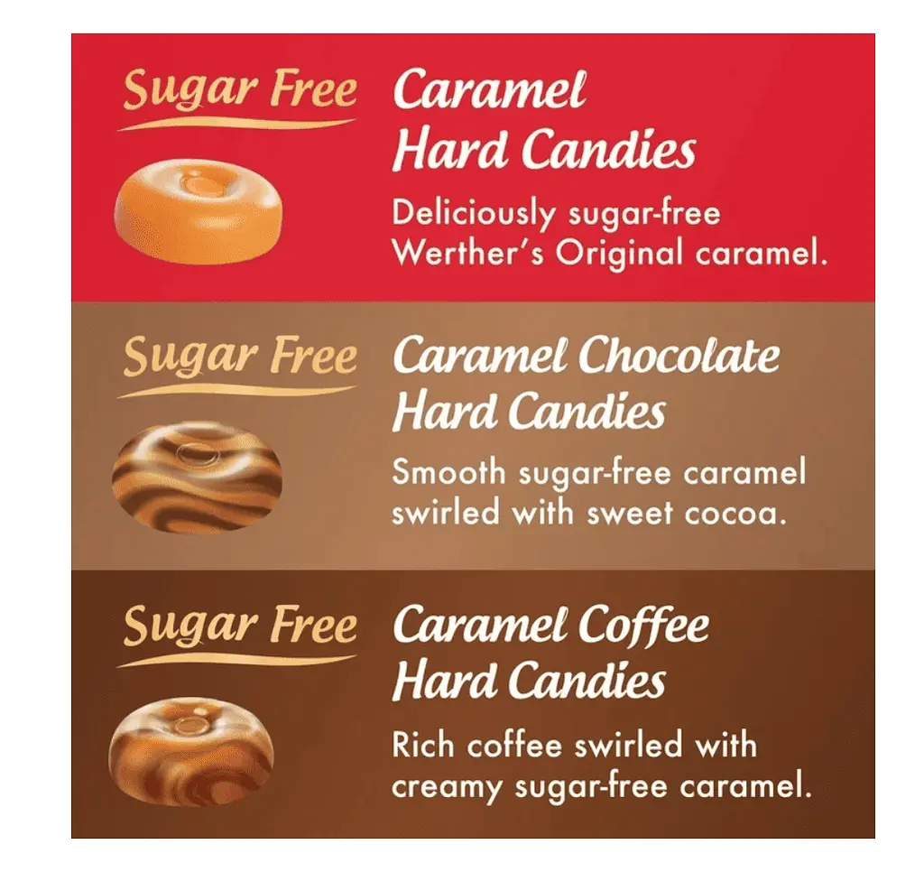 Цукерки Werther's Original Hard Sugar Free Assorted Flavors 218г - фото 2