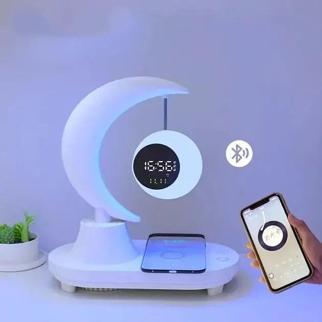 Лампа XPRO Luna TB-35SLIWBT с беспроводной зарядкой для телефона и Bluetooth колонкой (43820-_1381) - фото 5