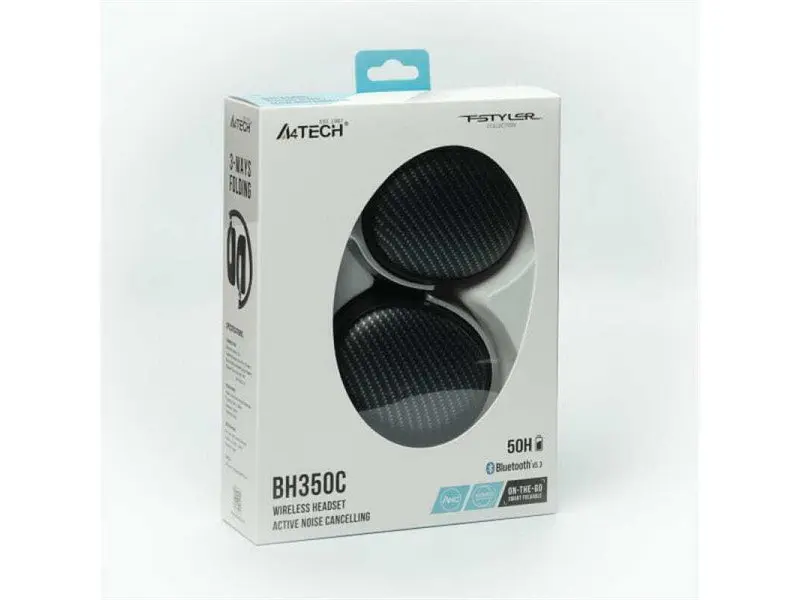Навушники з мікрофоном A4Tech Fstyler BH350C Black - фото 7