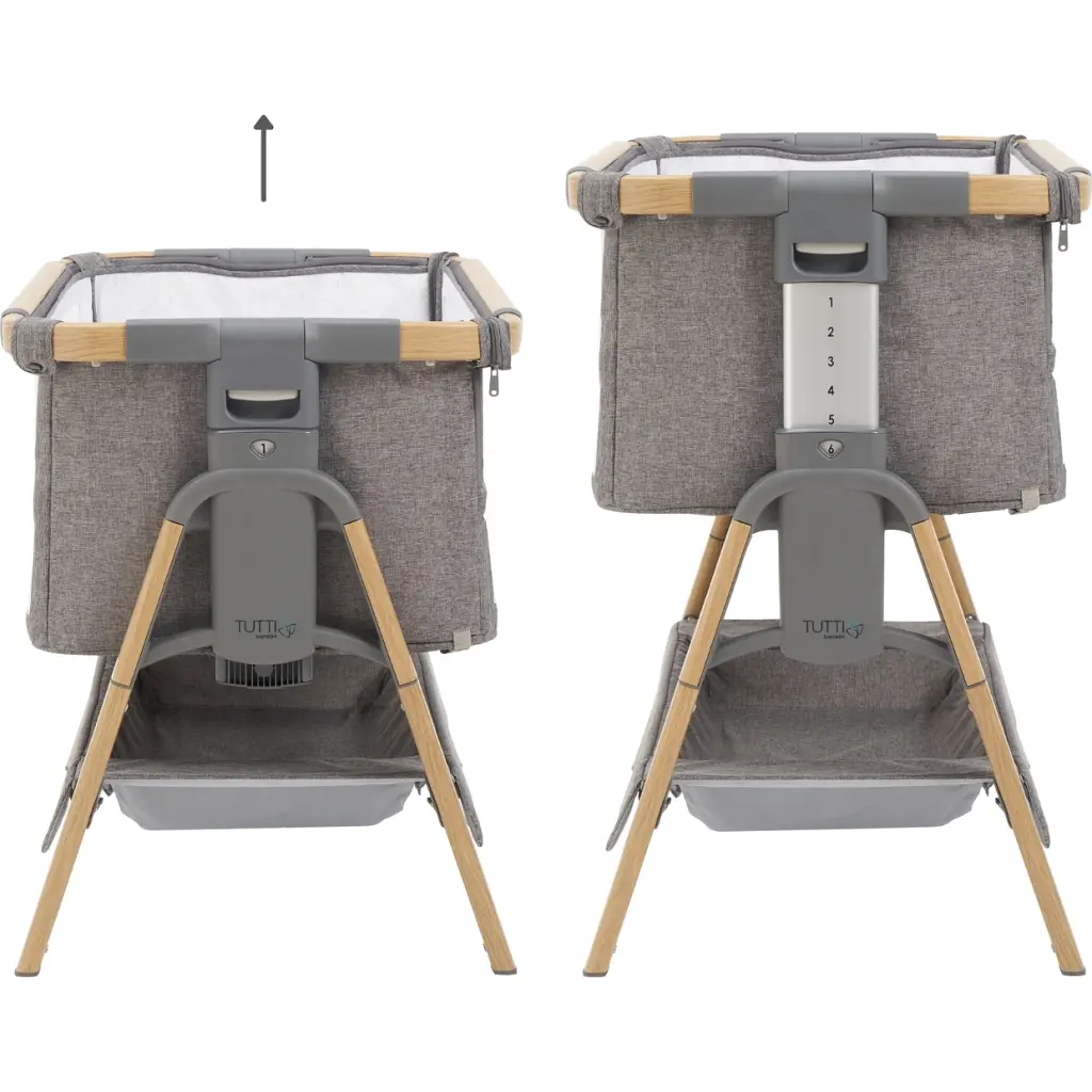 Ліжечко Tutti Bambini трансформер 2 в 1 CoZee XL light gray (211209/3590) - фото 2