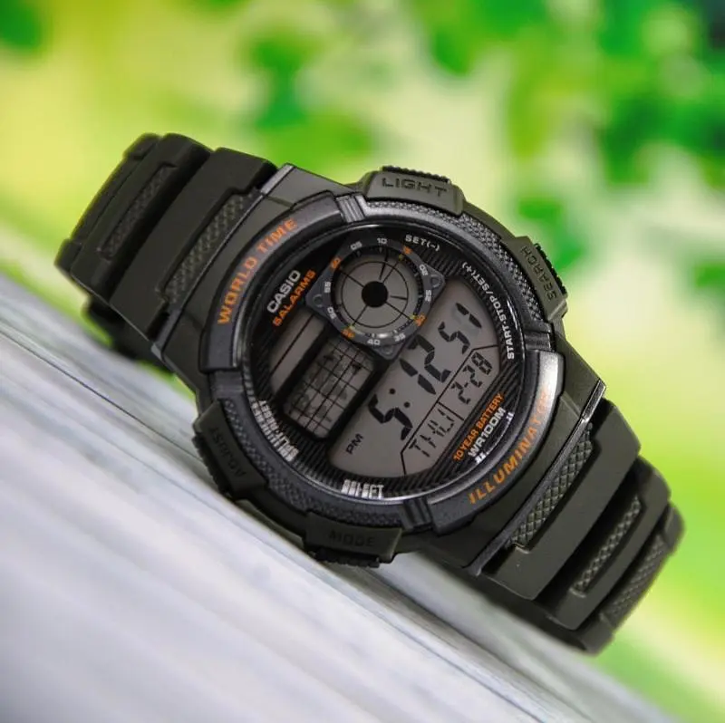 Чоловічі годинники спортивні електронні якісні оригінал Японія Casio Collection AE-1000W-3AVEF - фото 4