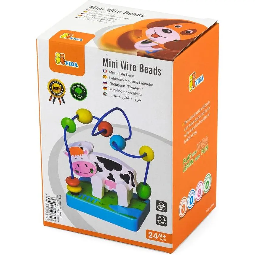 Деревянный лабиринт Viga Toys Коровка (59661) - фото 3