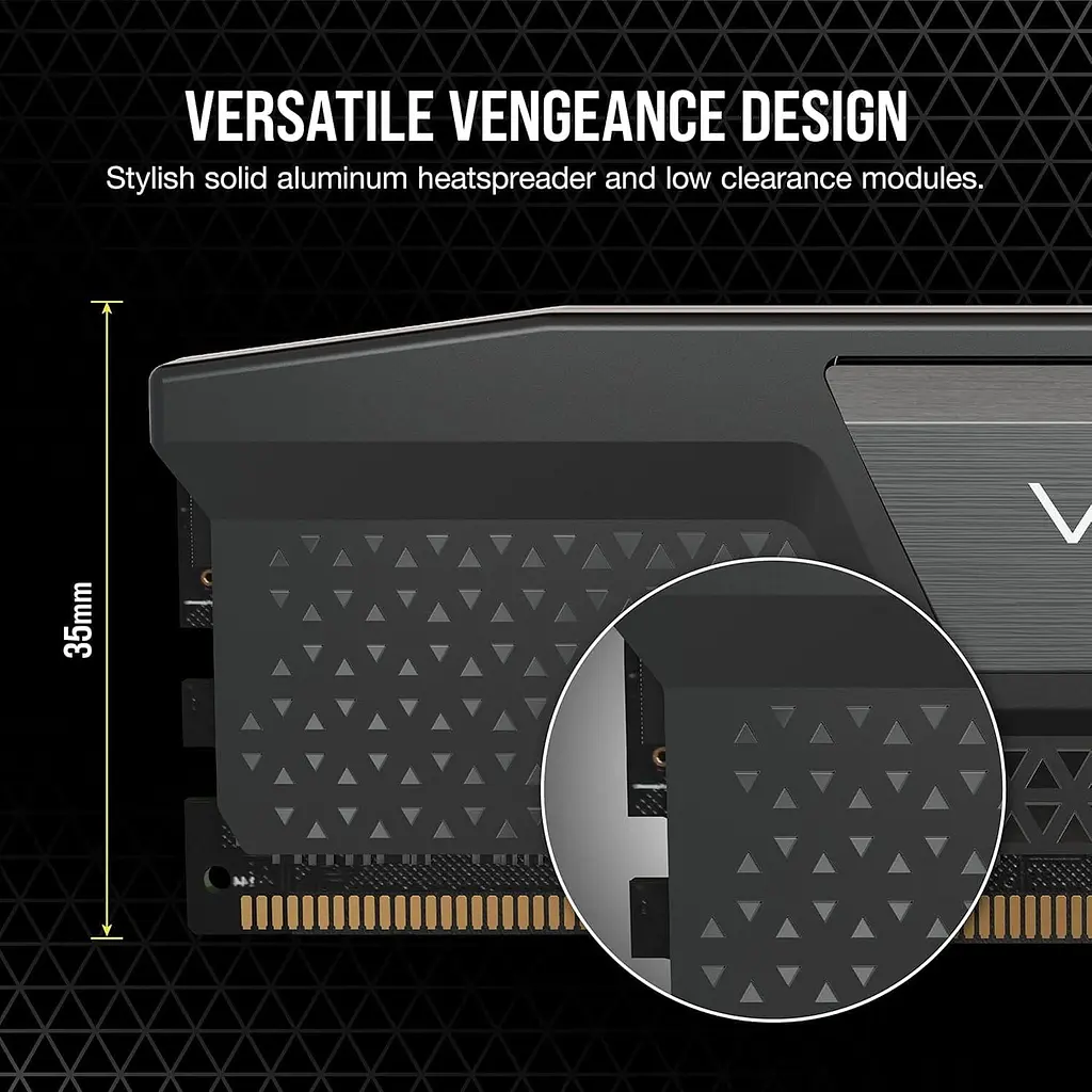 Модуль пам'яті Corsair DDR5 96GB (2x48) Vengeance 6800Mhz XMP Black (CMK96GX5M2B6800C40) - фото 6