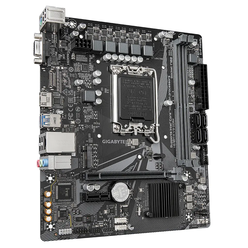 Материнська плата GIGABYTE H610M H V3 DDR4 - фото 2