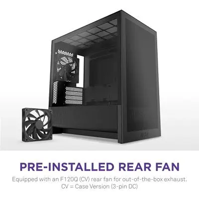 Корпус для ПК NZXT H3 Flow All Black (CC-H31FB-01) - фото 9