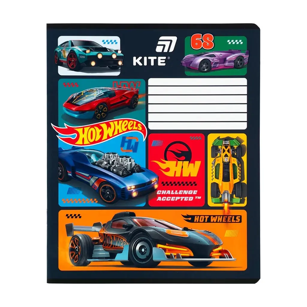 Зошит Kite Hot Wheels, 12 аркушів, лінія (HW26-234), в асортименті - фото 6