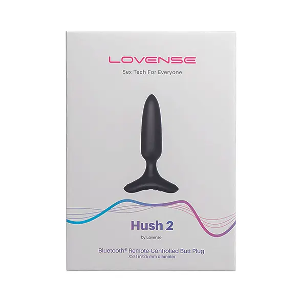 Анальна пробка Lovense Hush 2 XS 12 см (чорний) - фото 7
