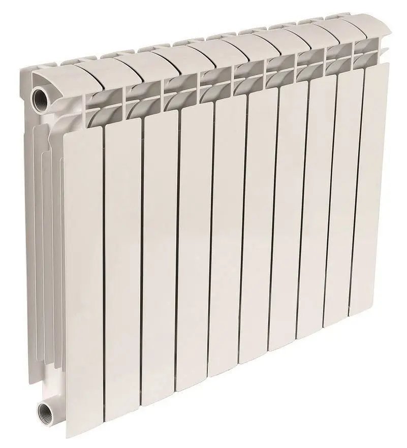 Радіатор біметалевий секційний Queen Therm 500/100 (кратно 10), Білий - фото 3