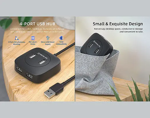 USB-хаб Real-el HQ-177 4 ports - фото 9