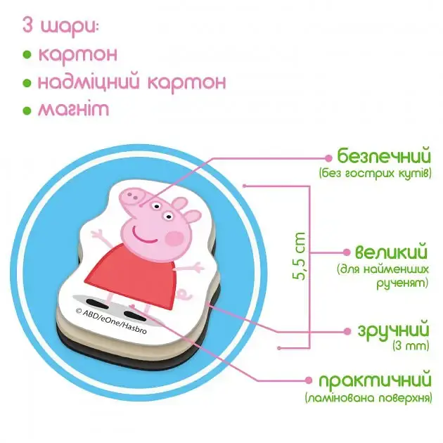 Набір магнітів Magdum Свинка Пеппа Друзі Пеппи (МЕ 5031-02) - фото 3