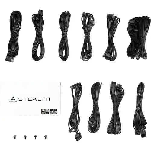 Блок живлення 1000 Вт, STEALTH, Black, модульний Chieftec teh0028855 - фото 6