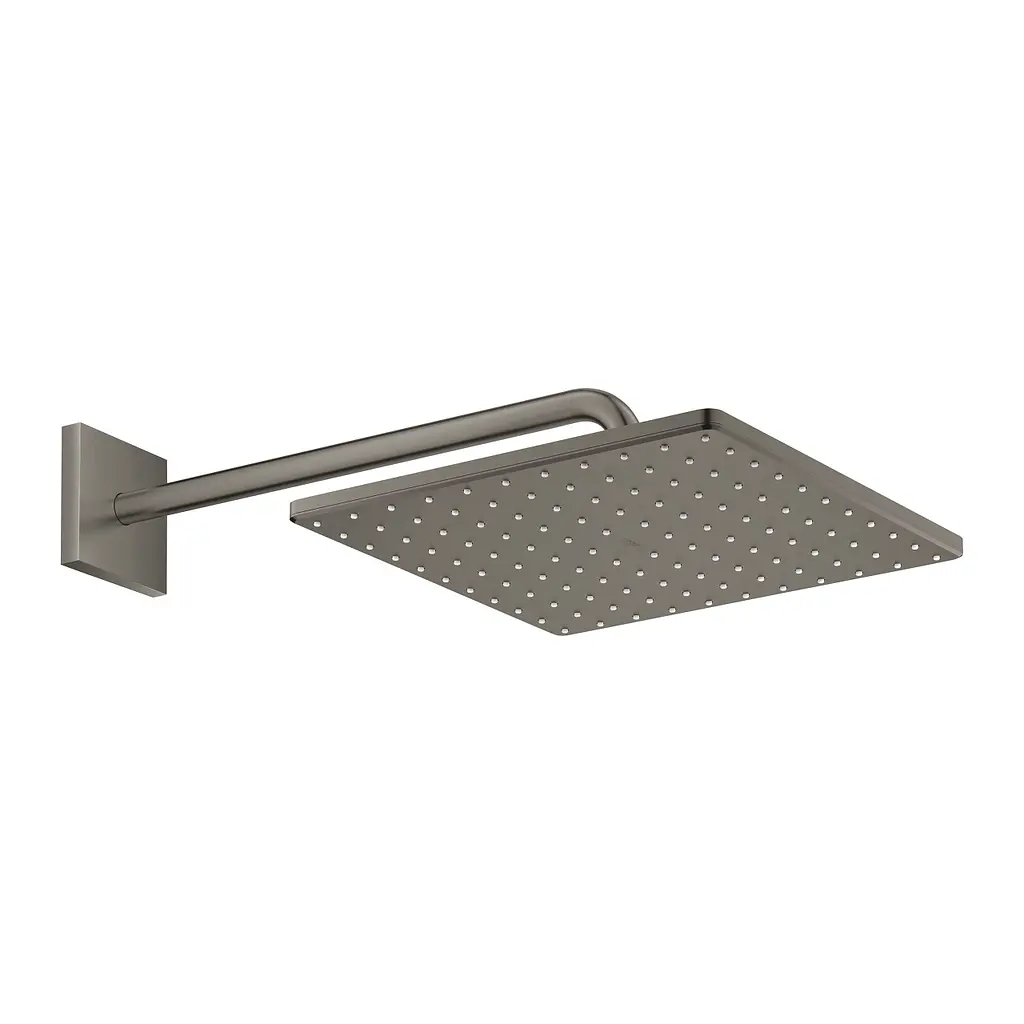 Верхній душ з душовим кронштейном 422 мм, 1 режим струменя Grohe Rainshower 310 Mono Cube 26564AL0, Графит - фото 2
