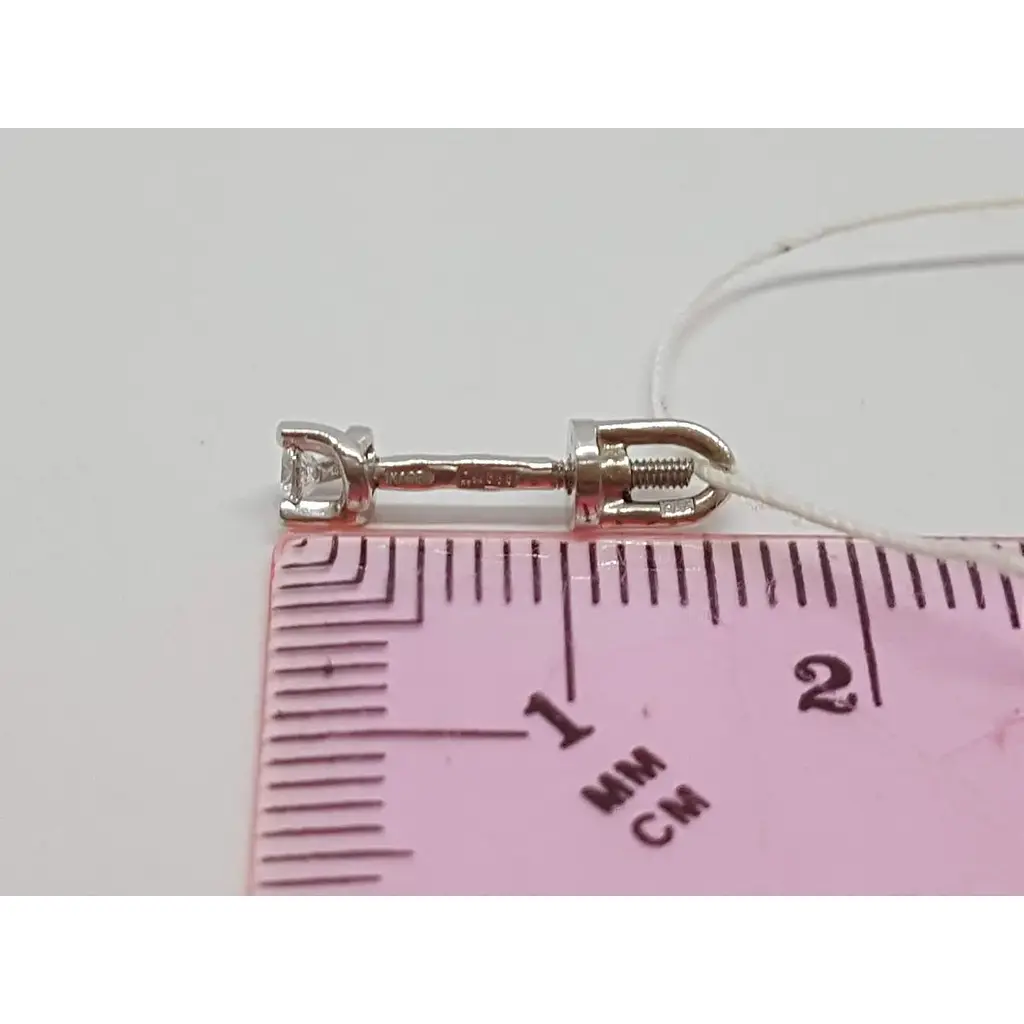 Золотые серьги-пуссеты Гаразд с фианитами. 3533276Б - фото 5