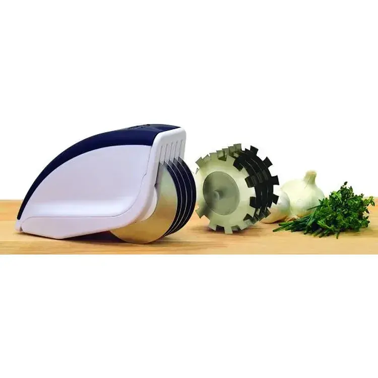 Ніж для нарізання Rolling Mincer 3в1 Black White (do027) - фото 4