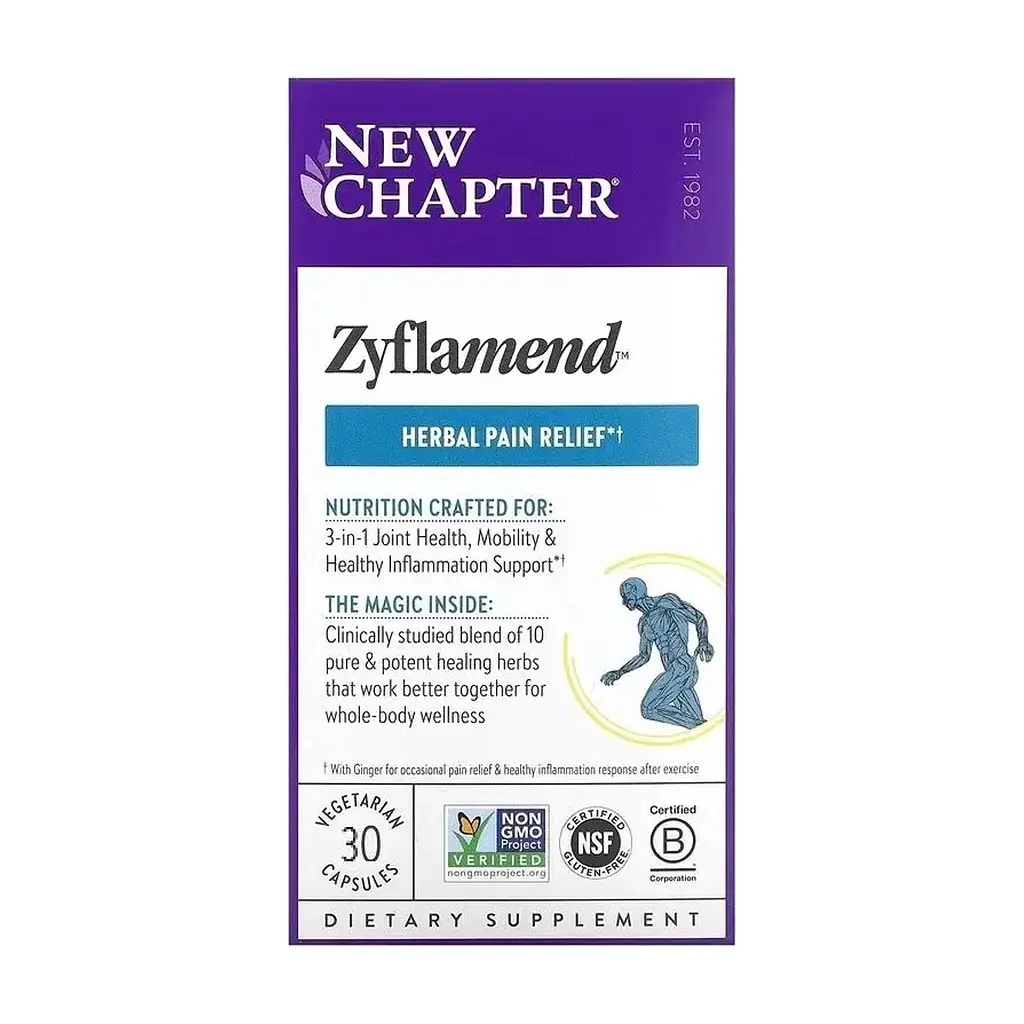 Вітамінно-мінеральний комплекс New Chapter Протизапальний комплекс, Zyflamend, 30 вегетаріанськ. (NC0072) - фото 2