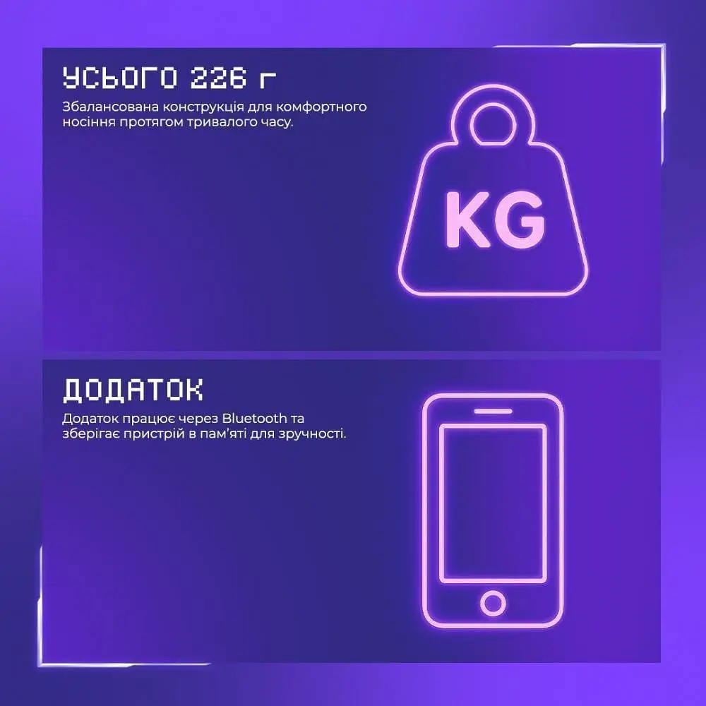Ігрова гарнітура Proove Gaming Glimmer (APP) White Purple (WHGL00022017) - фото 7