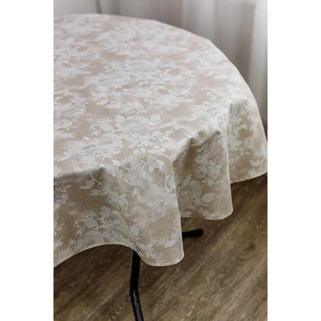 Скатертина Прованс Simfoni Алюр кругла D-180 см бежева (33845) - фото 3