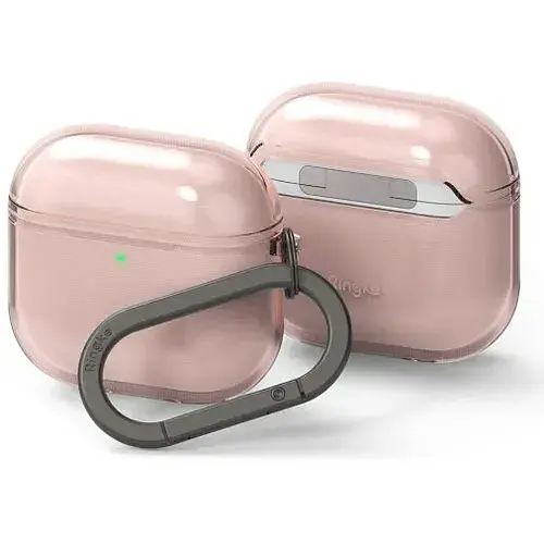 Чехол с карабином Ringke Air для AirPods 4 2024 Pink - фото 2
