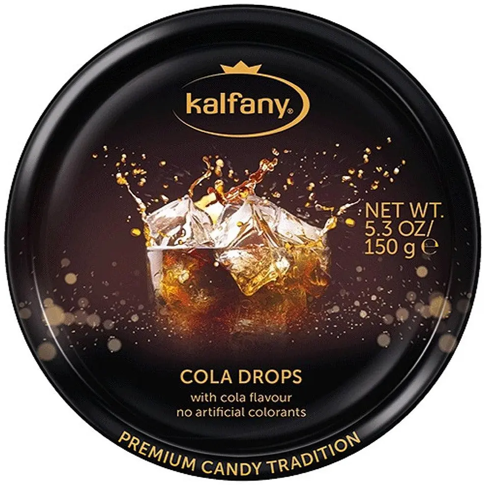 Льодяники Kalfany Cola Drops зі смаком коли 150 г