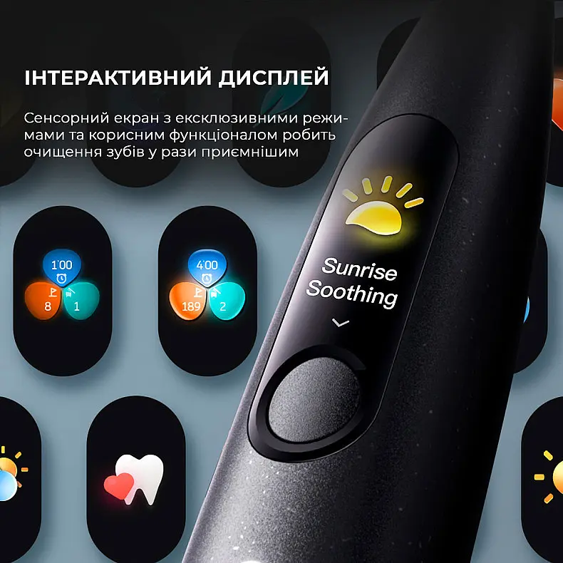 Электрическая зубная щетка Oclean X Ultra Set Black OLED - фото 5